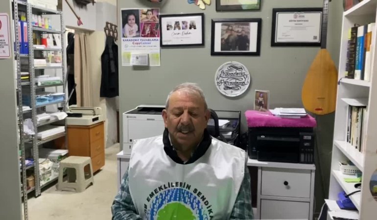 Tüm Emekliler Sendikası Hopa Şube Başkanı Aydın: “Emekliler sadaka değil, insanca bir yaşam ve hak ettiği maaşı istiyor”