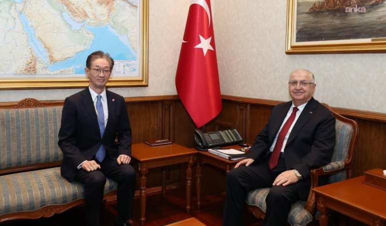 Bakan Güler, Japonya’nın Ankara Büyükelçisi Tamura ile görüştü